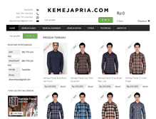 Tablet Screenshot of kemejapria.com